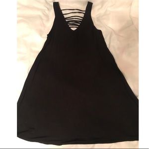 Black knit dress